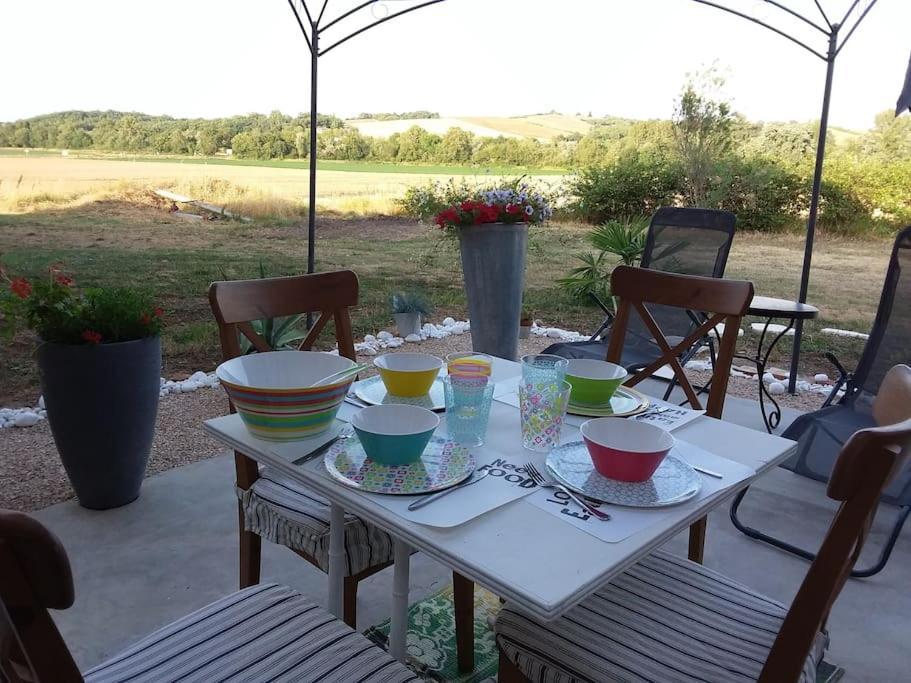 Charmante Dependance En Campagne Samatan Bagian luar foto
